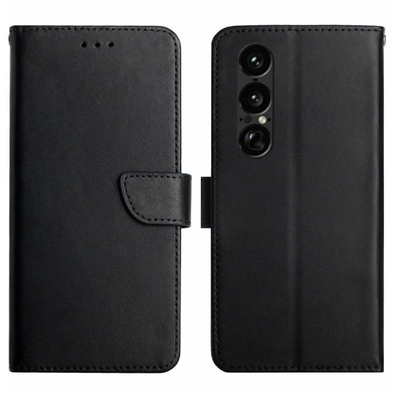Flip Cover Til Sony Xperia 1 Vii Nappalæder