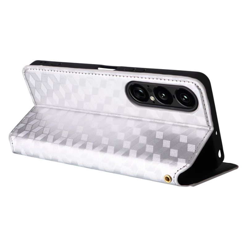 Læder Cover Sony Xperia 1 Vii 3d-diamanter