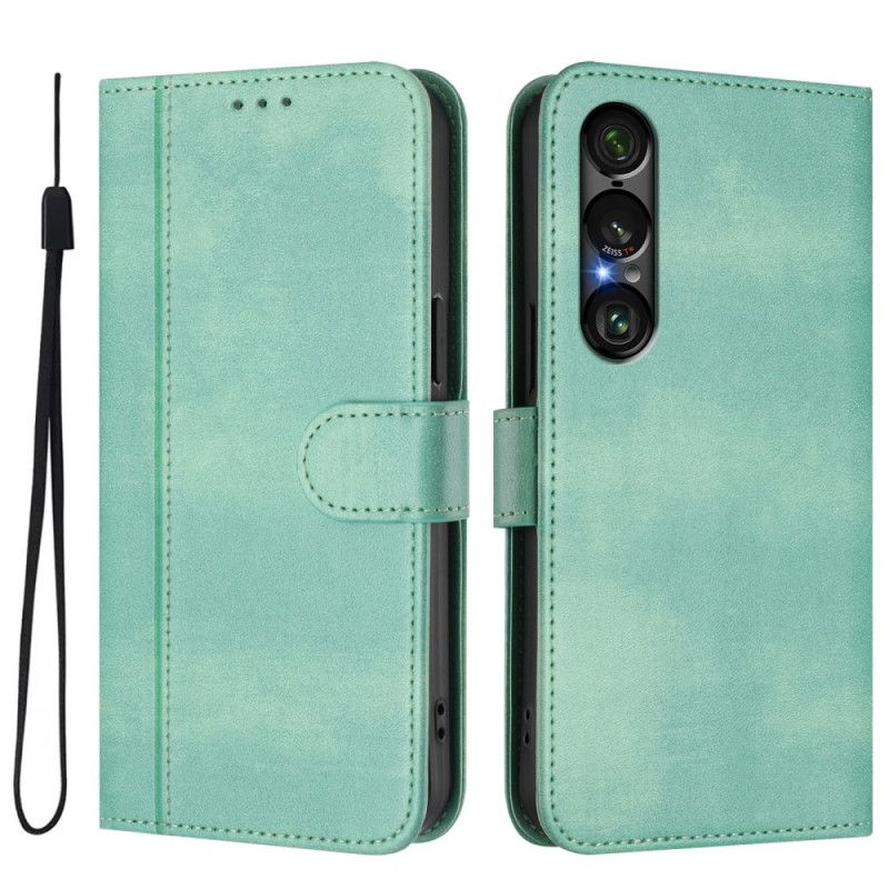 Læder Cover Sony Xperia 1 Vii Retrodesign
