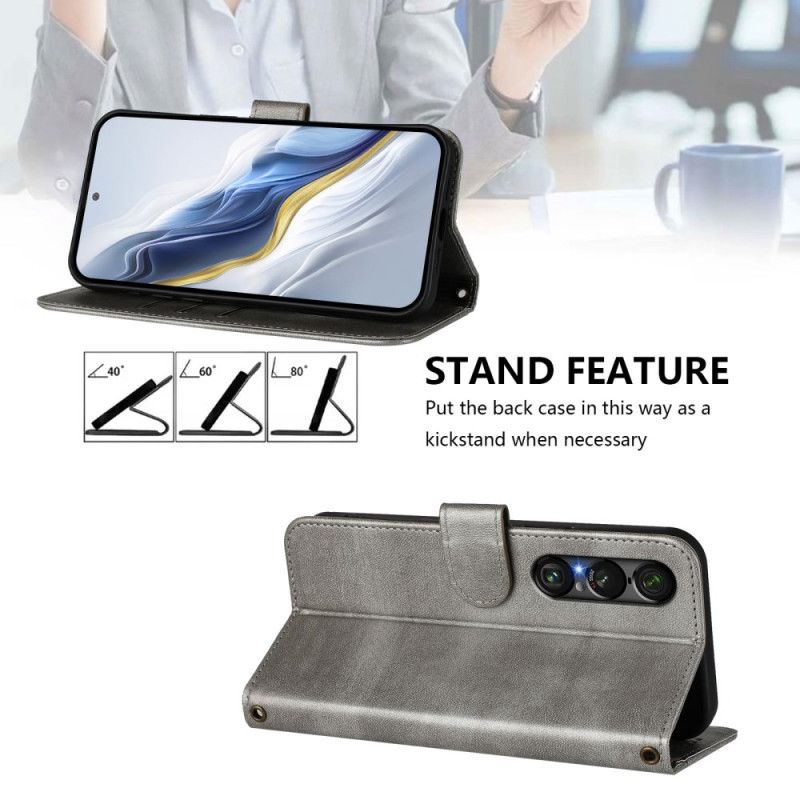 Læder Cover Sony Xperia 1 Vii Retrodesign