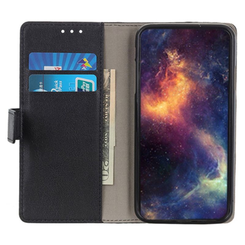 Læder Cover Sony Xperia 1 Vii Telefon Etui Klassisk Sort