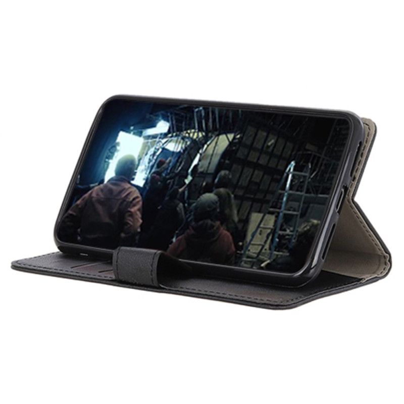 Læder Cover Sony Xperia 1 Vii Telefon Etui Klassisk Sort