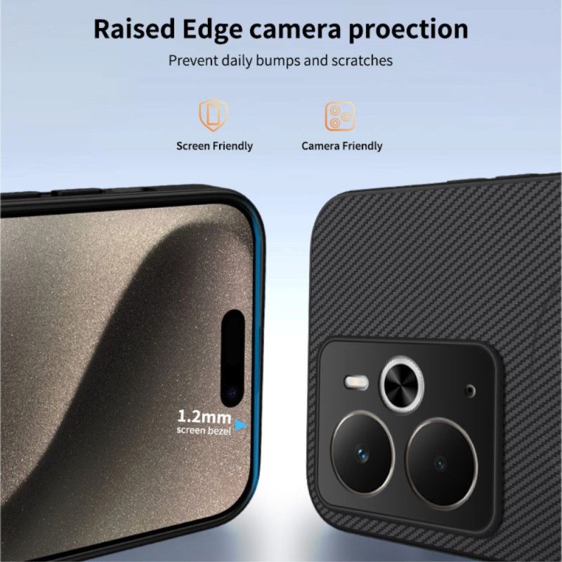 Cover Realme 14 5g Telefon Etui Kompatibel Med Magsafe Kulfiber