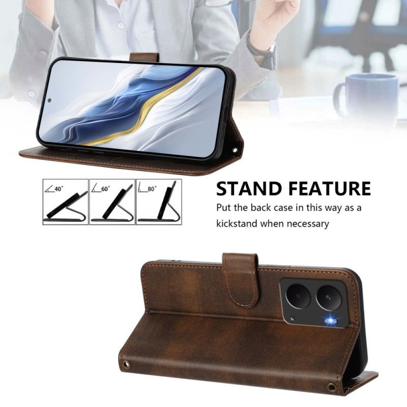 Flip Cover Realme 14 5g Retro-søm