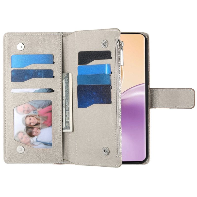 Flip Cover Realme 14 5g Tofarvet Med Rem