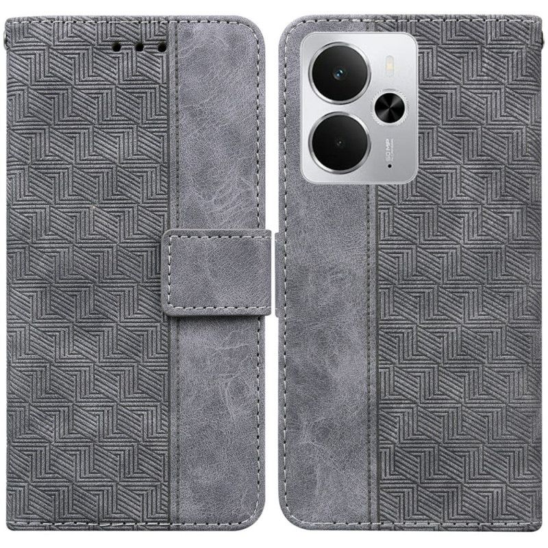 Flip Cover Realme 14 5g Vævet Mønster