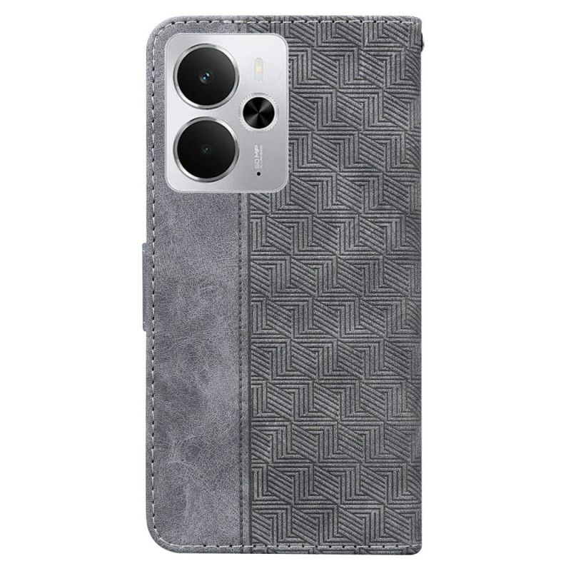 Flip Cover Realme 14 5g Vævet Mønster