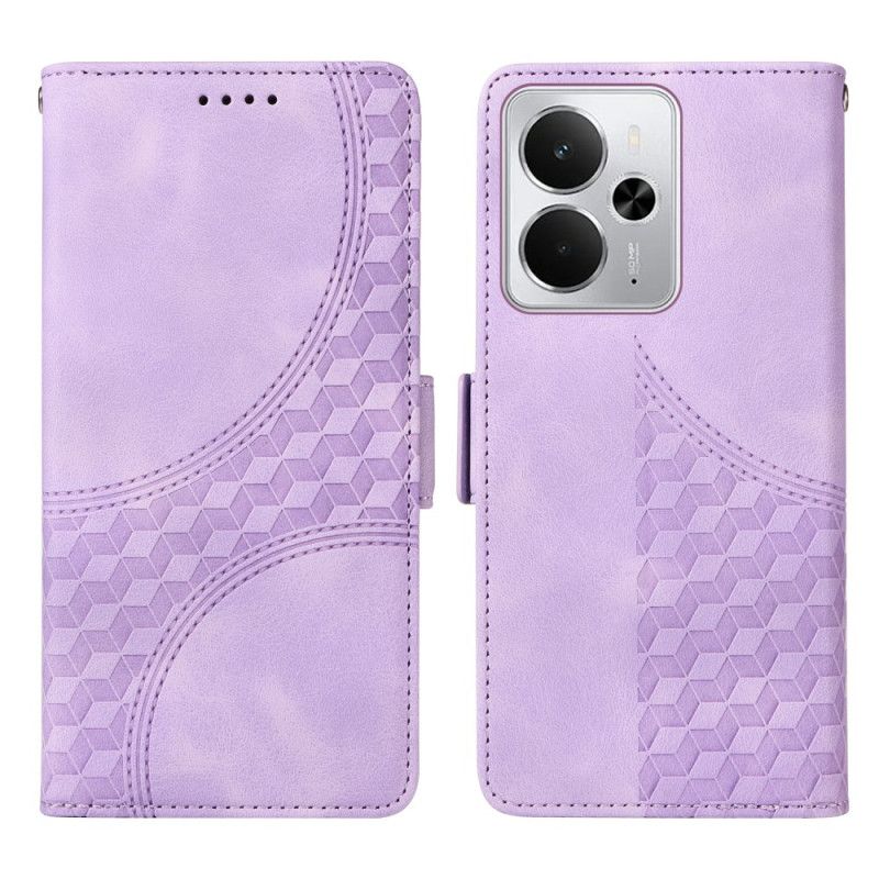 Flip Cover Til Realme 14 5g Diamantmønster