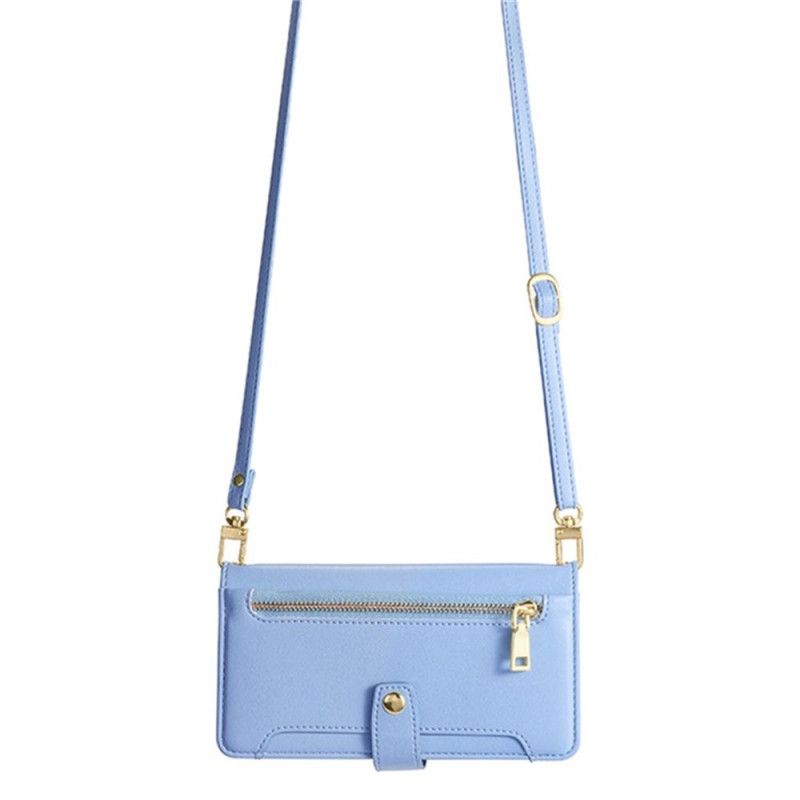 Flip Cover Til Realme 14 5g Lynlåspung Med Rem Og Skulderrem