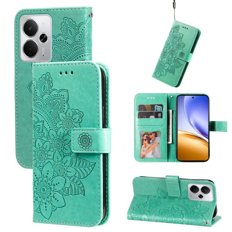 Flip Cover Til Realme 14 5g Mandala-print