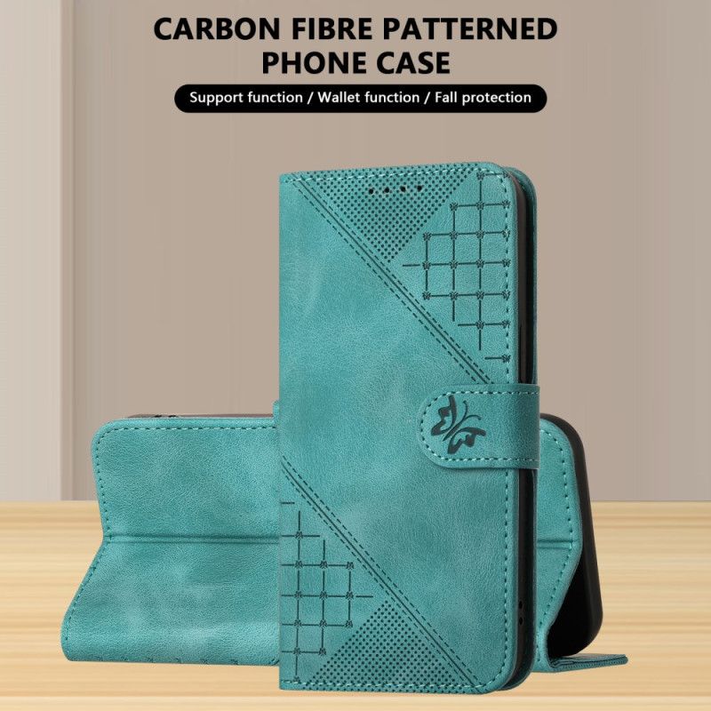 Flip Cover Til Realme 14 5g Rem Med Sommerfuglemønster