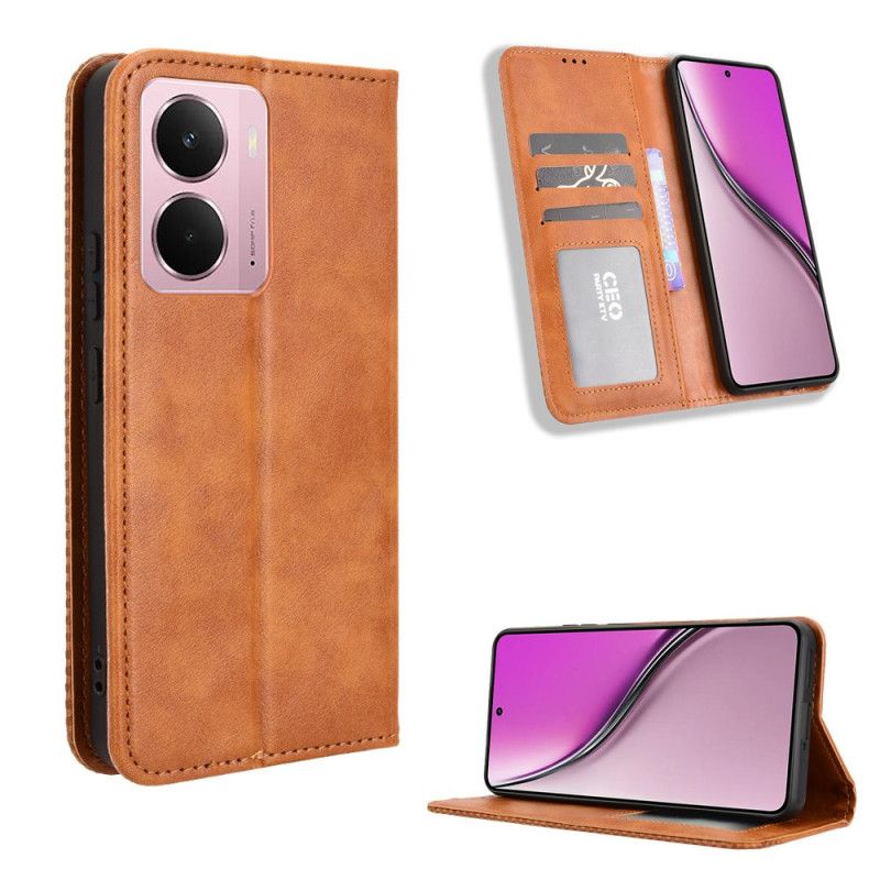 Flip Cover Til Realme 14 5g Vintage Kant