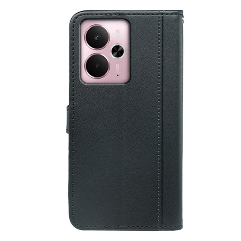 Læder Cover Realme 14 5g Aftagelig Rem