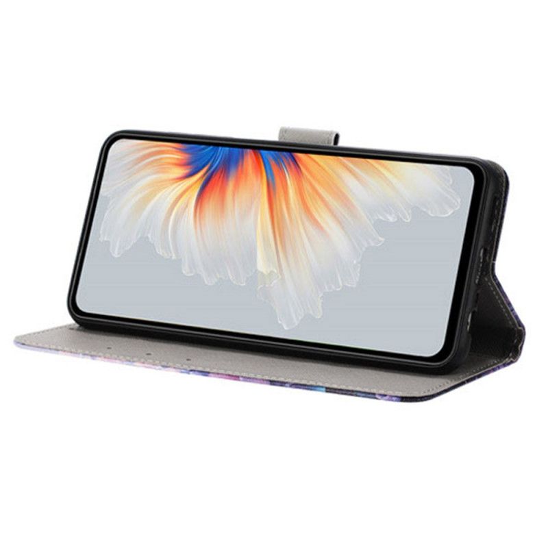 Læder Cover Realme 14 5g Telefon Etui Hjerte