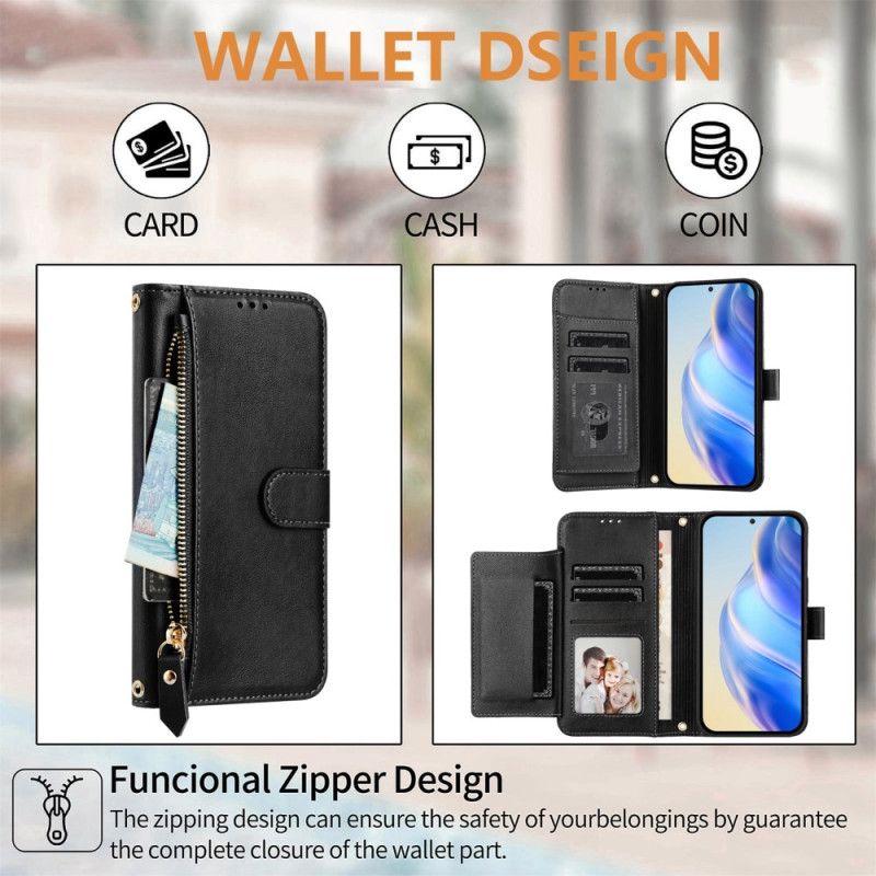 Læder Cover Realme 14 5g Telefon Etui Komplet Pung