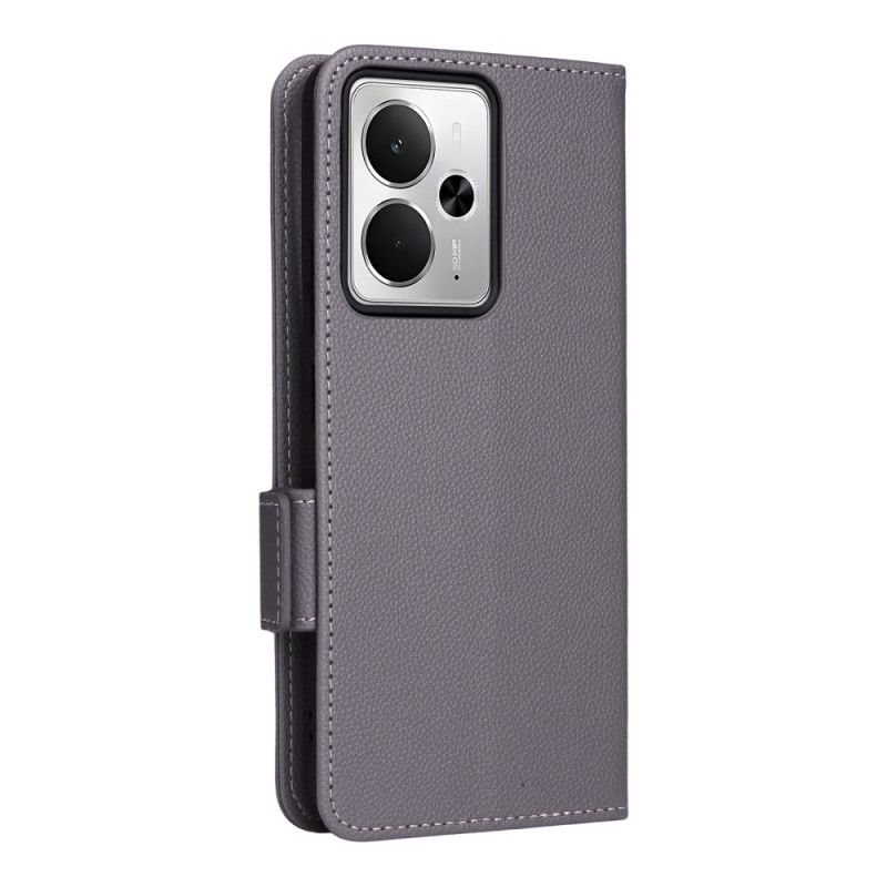 Læder Cover Realme 14 5g Telefon Etui Rem Med Litchi-tekstur