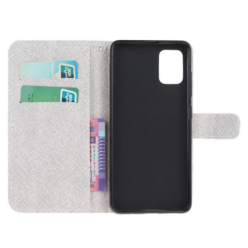 Flip Cover Læder for Xiaomi Poco M3 Måneblomster Med Rem