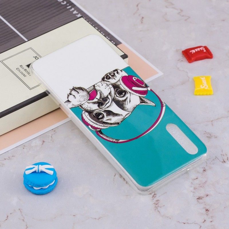 Cover Huawei P20 Mobilcover Fluorescerende Hund