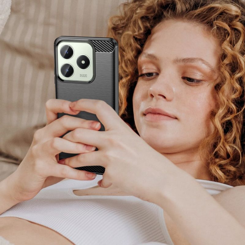 Cover Realme Note 60x Børstet Kulfiber