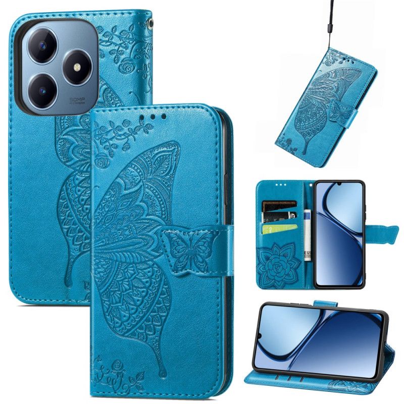 Flip Cover Realme Note 60x Barok Sommerfugl