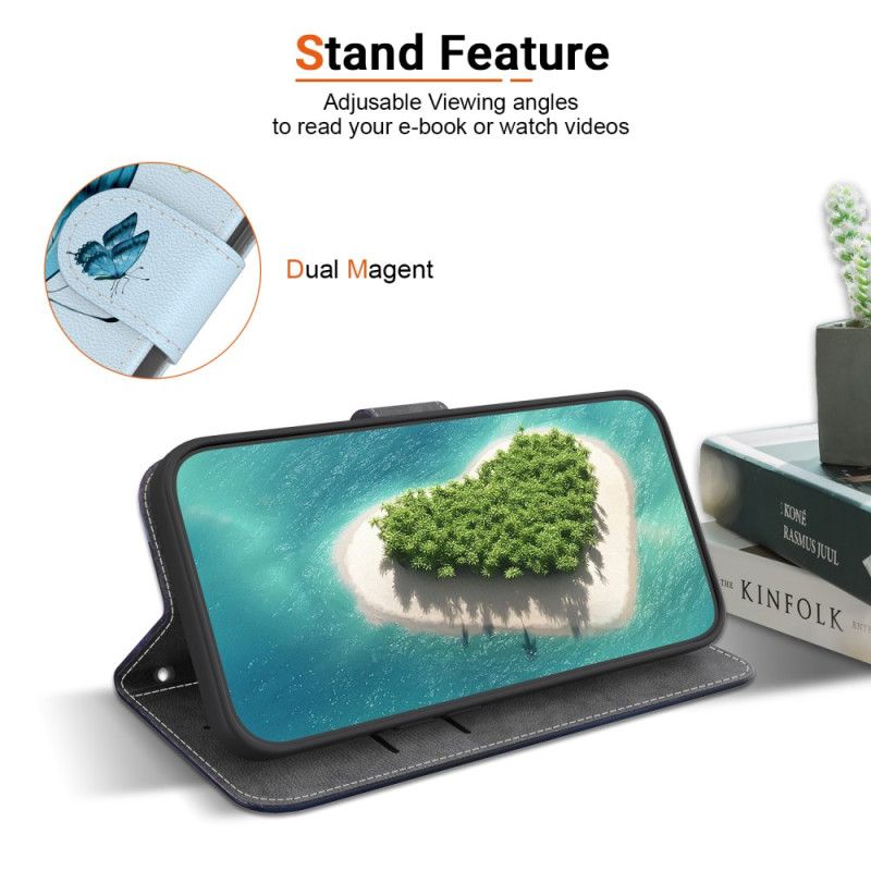 Flip Cover Realme Note 60x Blå Landskabsstil