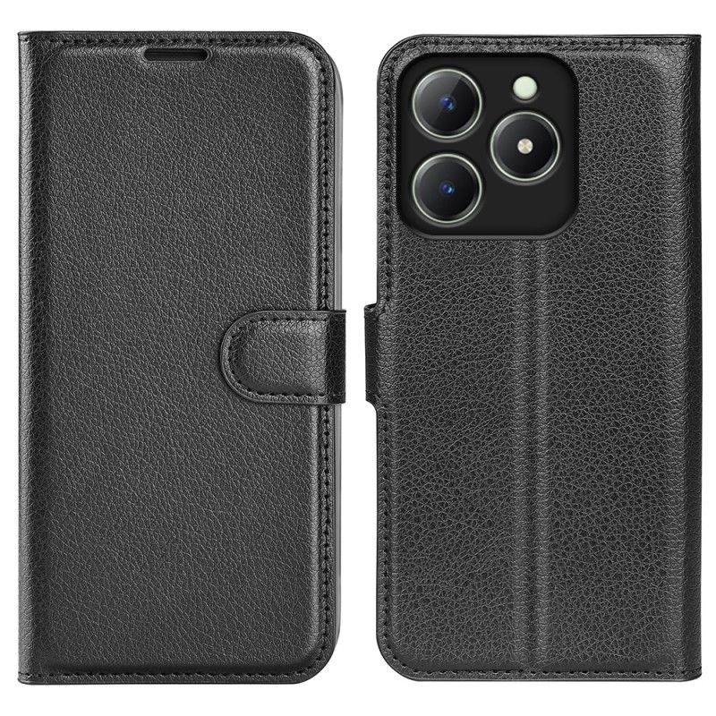 Flip Cover Realme Note 60x Klassisk Litchi Kunstlæder