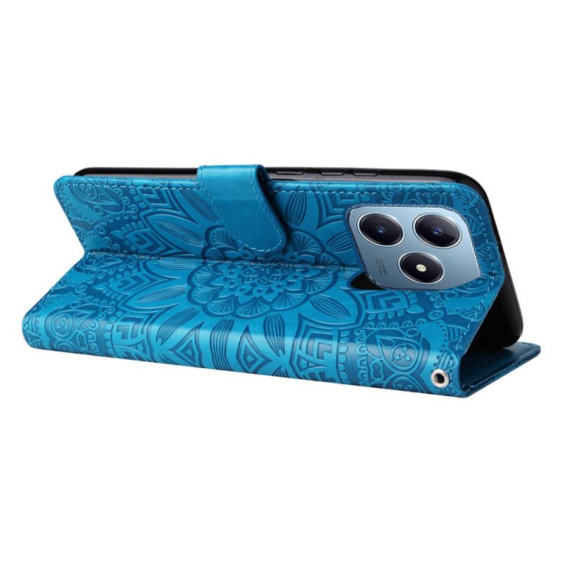 Flip Cover Realme Note 60x Solsikkemønster