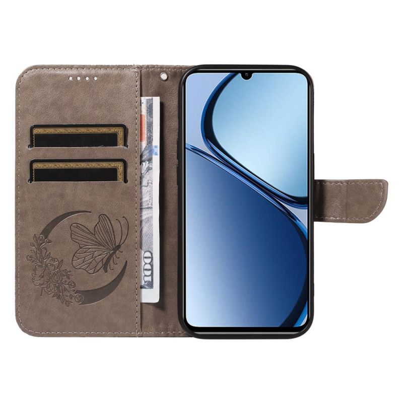 Flip Cover Til Realme Note 60x Grafisk Sommerfugl