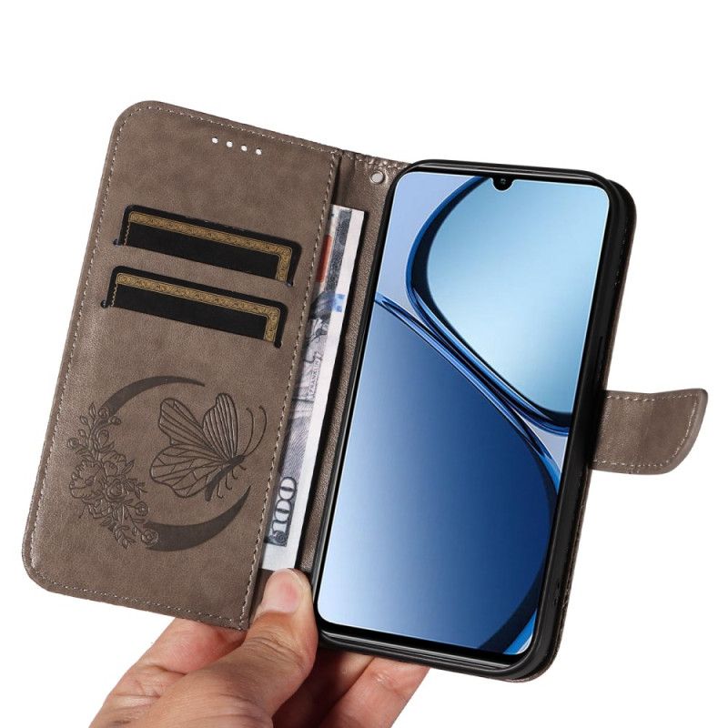 Flip Cover Til Realme Note 60x Grafisk Sommerfugl