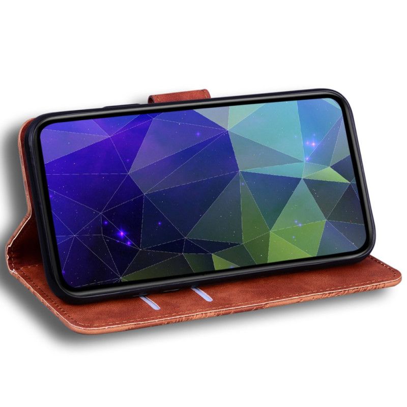 Flip Cover Til Realme Note 60x Ruskindseffekt