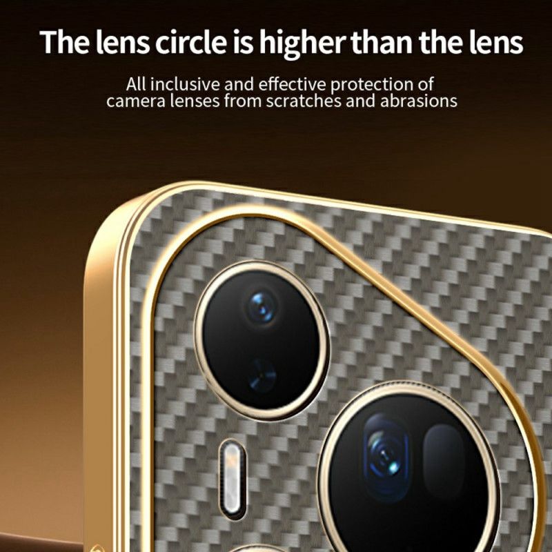 Cover Huawei Pura 80 Ultra Carbon Fiber Tekstur