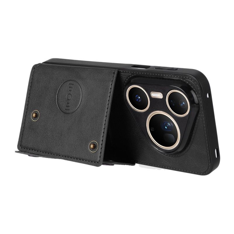 Cover Huawei Pura 80 Ultra Telefon Etui Kortholder I Læderlook