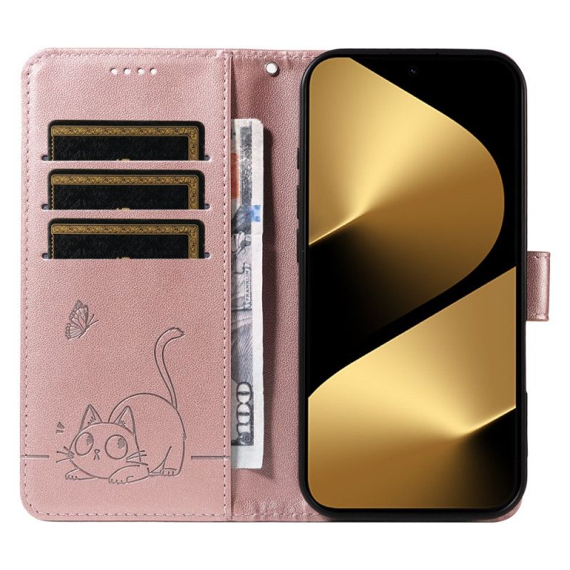 Flip Cover Huawei Pura 80 Ultra Kat Og Grafik