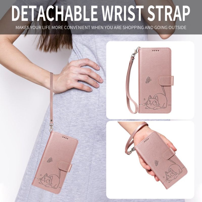 Flip Cover Huawei Pura 80 Ultra Kat Og Grafik