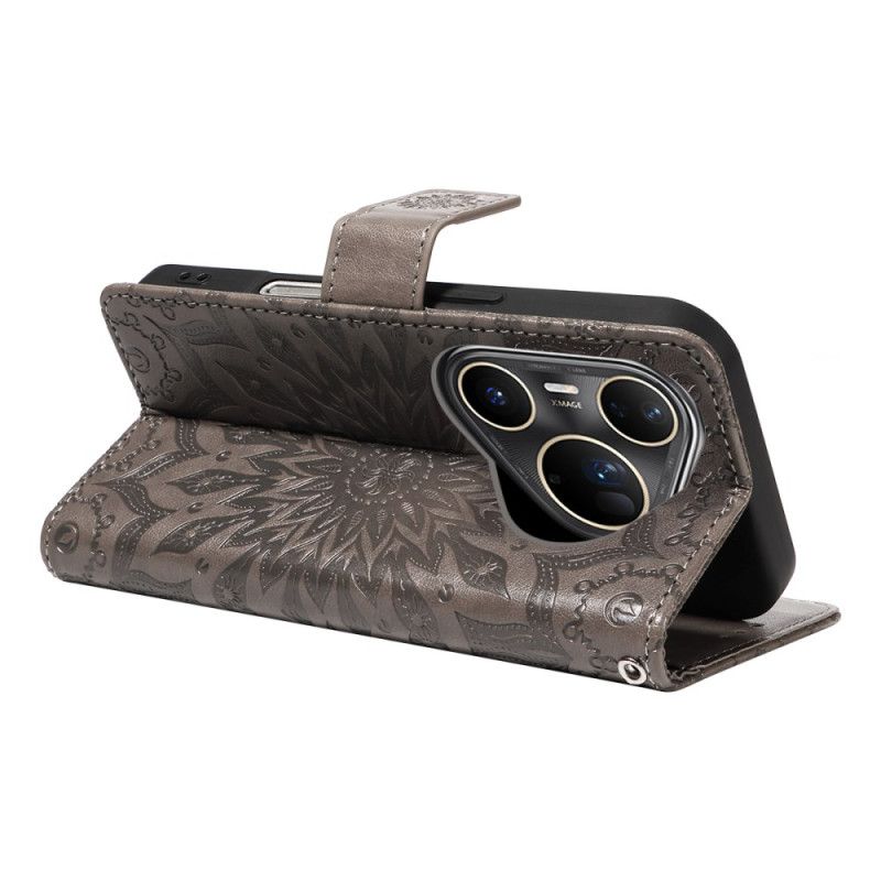 Flip Cover Huawei Pura 80 Ultra Solsikkemønster