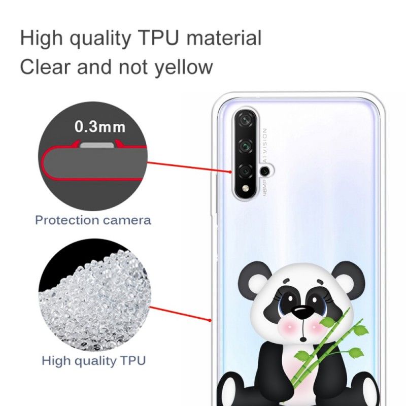 Cover Honor 20 Gennemsigtig Trist Panda