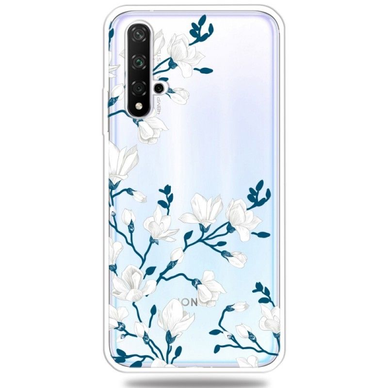 Cover Honor 20 Hvide Blomster Original