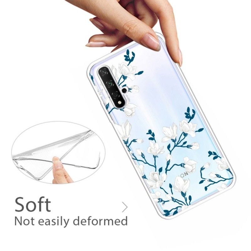 Cover Honor 20 Hvide Blomster Original