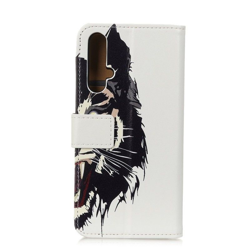 Flip Cover Honor 20 Mobilcover Hård Tiger