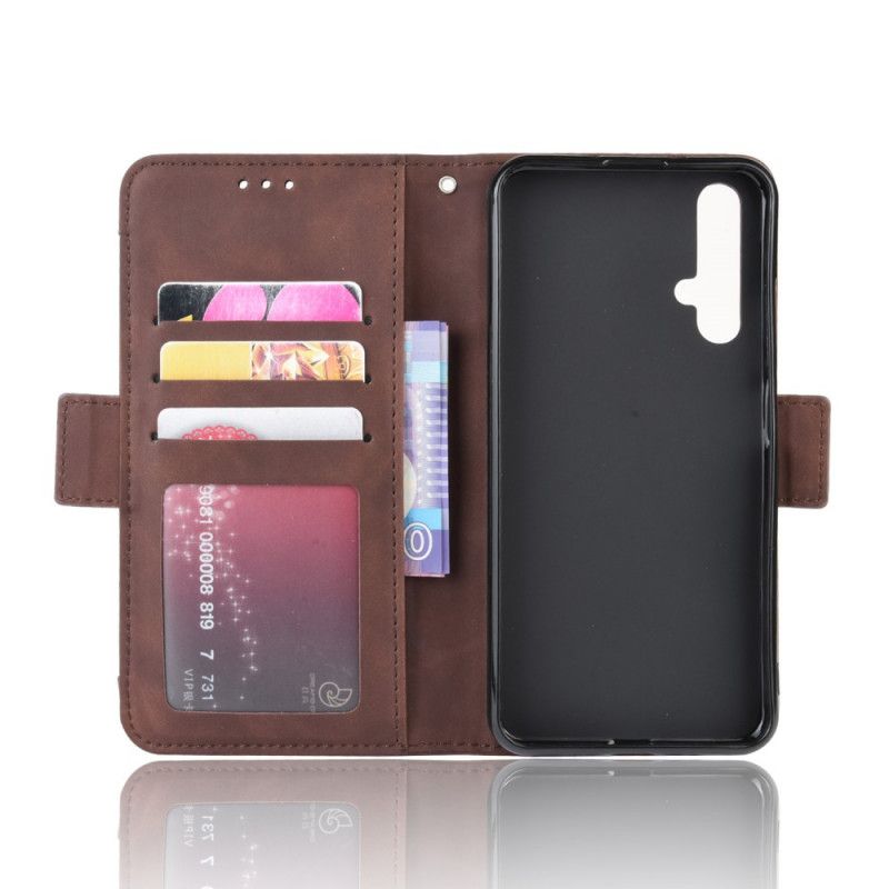 Flip Cover Honor 20 Sort Mobilcover Førsteklasses Multikort