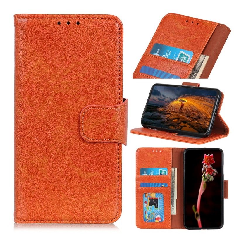 Flip Cover Honor 20 Sort Skinnende Lædereffekt