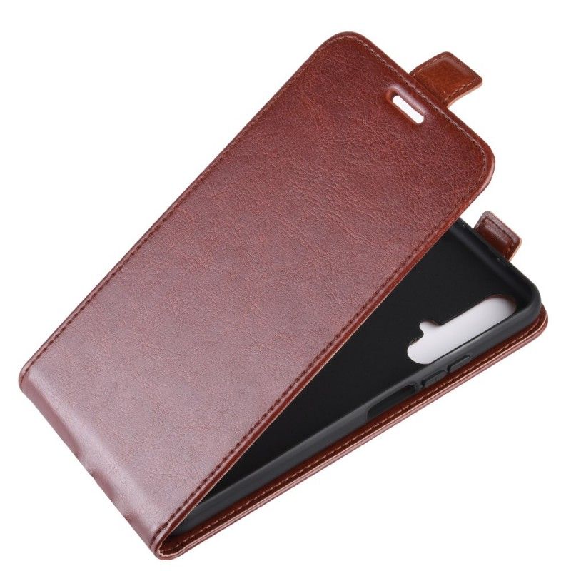 Flip Cover Læder for Honor 20 Sort Retro Foldning