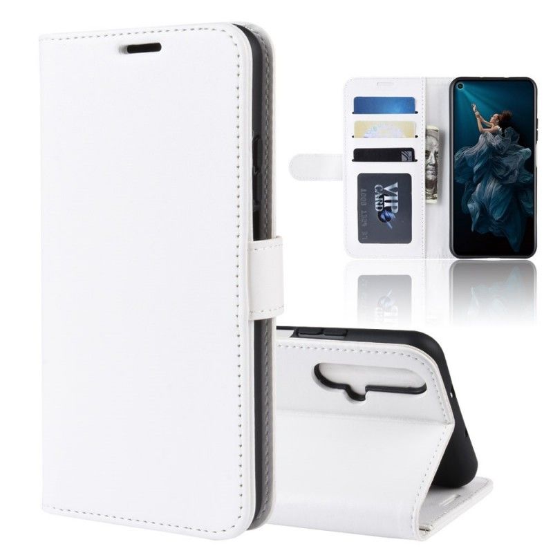 Flip Cover Læder Honor 20 Hvid Ultra Kunstlæder Original