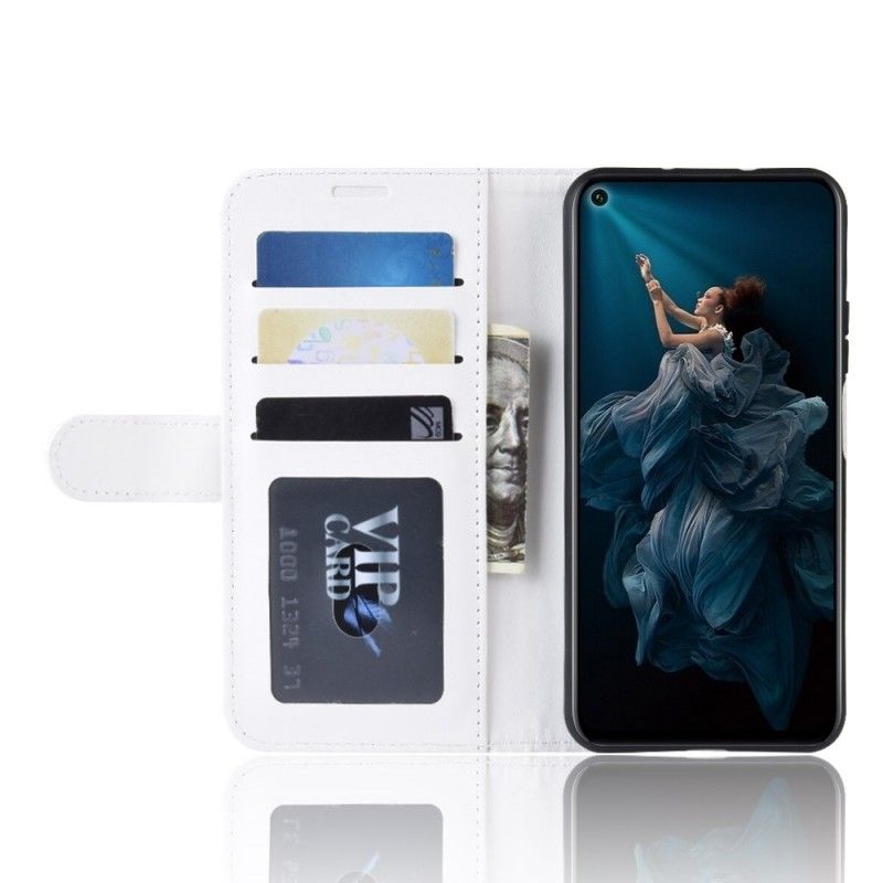 Flip Cover Læder Honor 20 Hvid Ultra Kunstlæder Original
