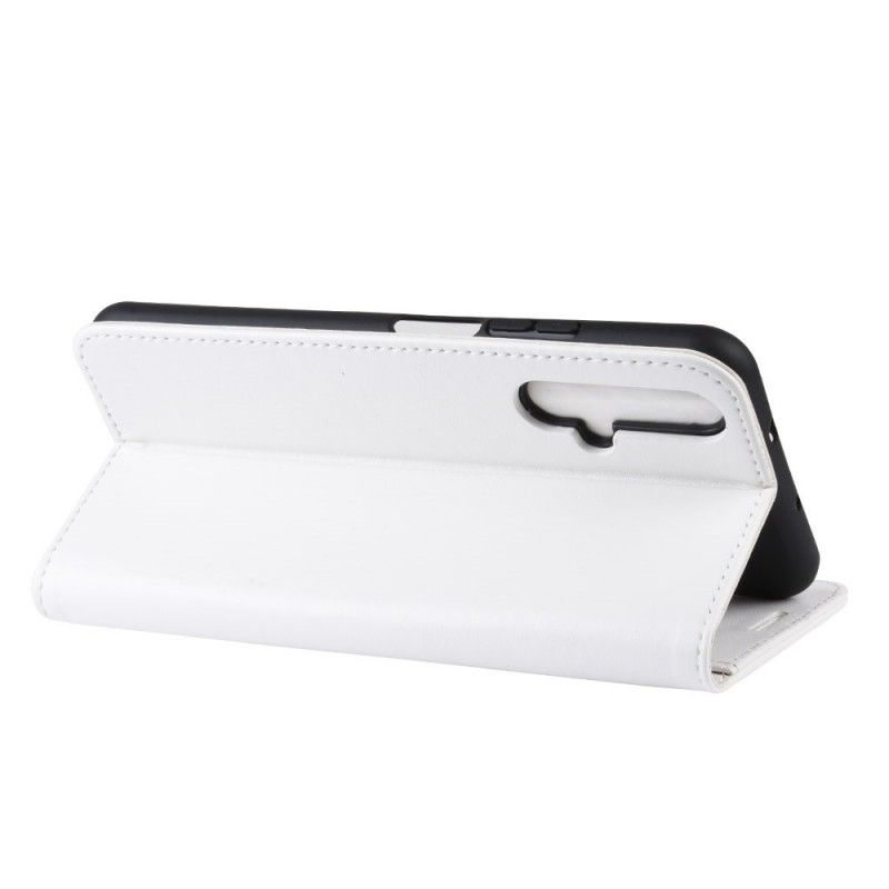 Flip Cover Læder Honor 20 Hvid Ultra Kunstlæder Original