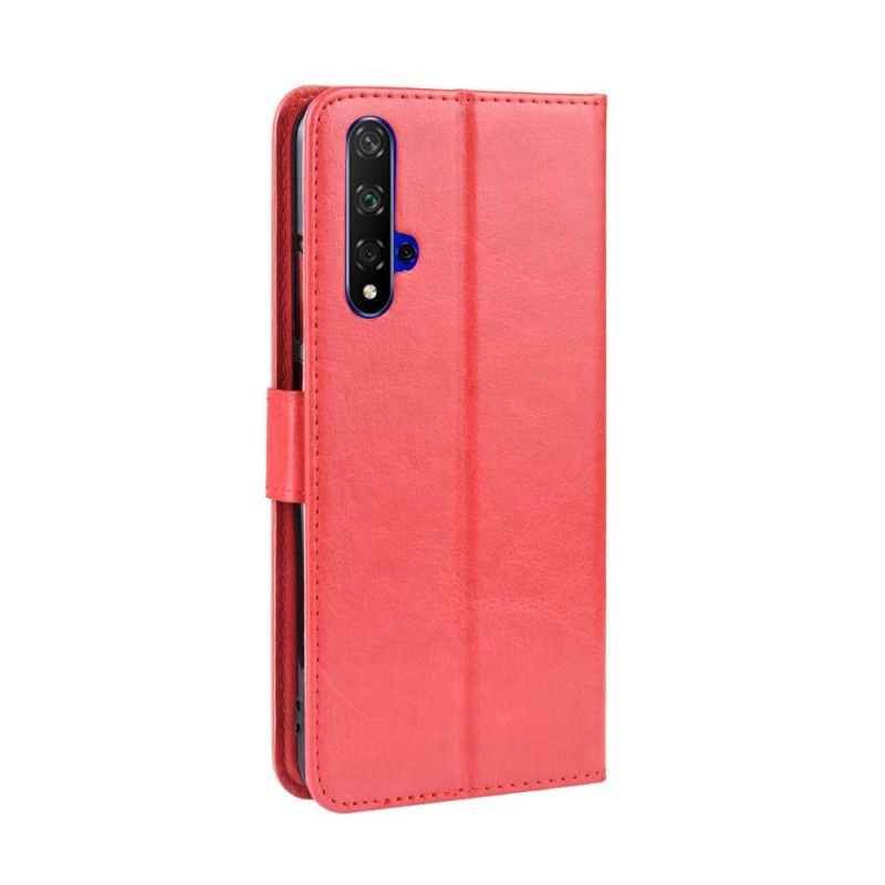 Flip Cover Læder Honor 20 Sort Prangende Kunstlæder Beskyttelse