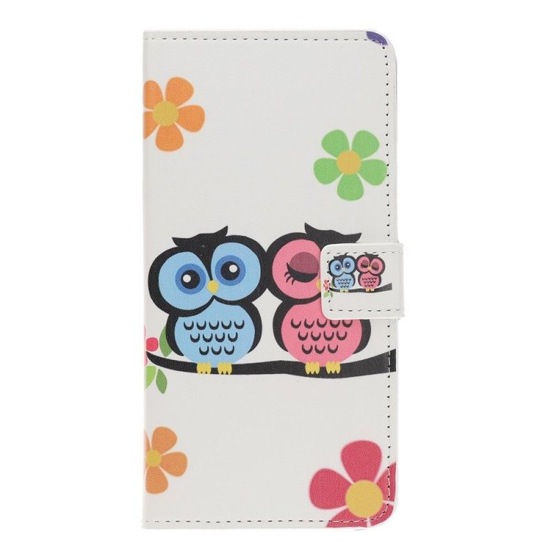 Flip Cover Læder Honor 20 Ugler