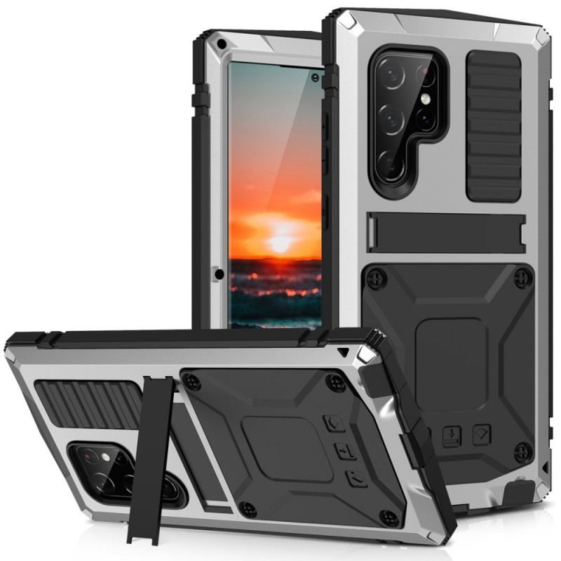 Mobilcover Samsung Galaxy S22 Ultra 5G Beskyttelsessæt Total Beskyttelse Med Hærdet Glas