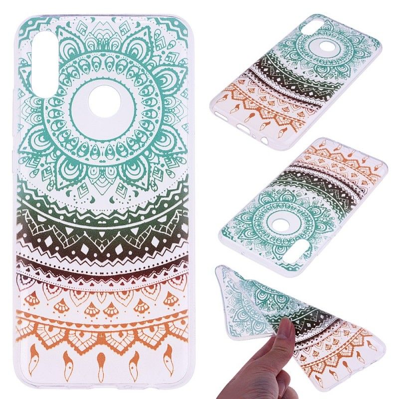 Cover Honor 10 Lite Mobilcover Farverig Solmandala