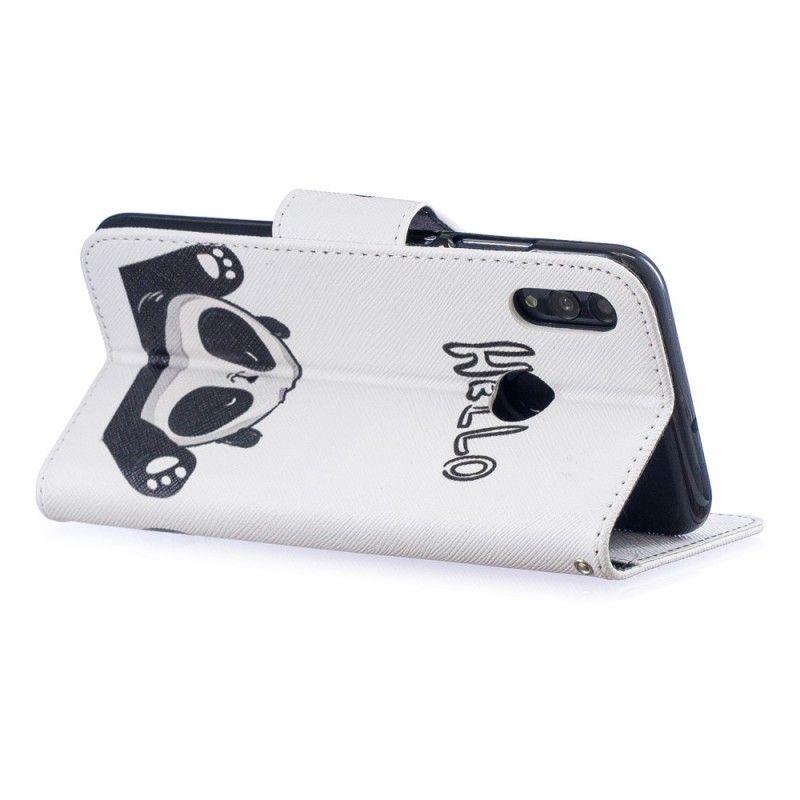 Flip Cover Læder Honor 10 Lite Hej Panda